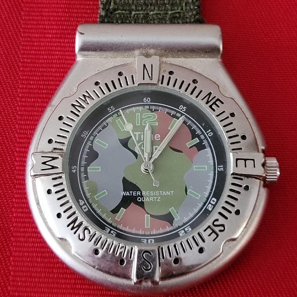 VINTAGE 1980'S, TIME CLIP, OUTDOOR , STAINLESS STEEL WATCH!!!